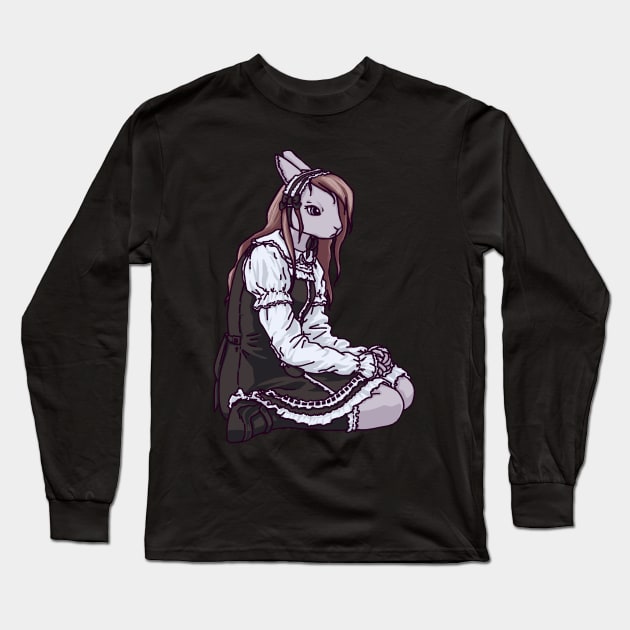 Sitting Pretty Long Sleeve T-Shirt by CausticeIchor